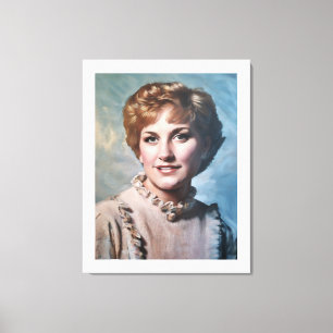 Mom as Computer Impasto Oil Panting Canvas Print