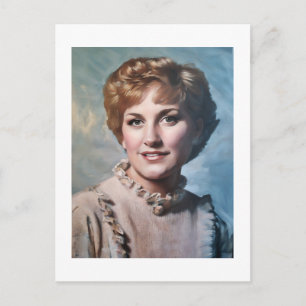 Mom as Computer Impasto Oil Panting  Postcard