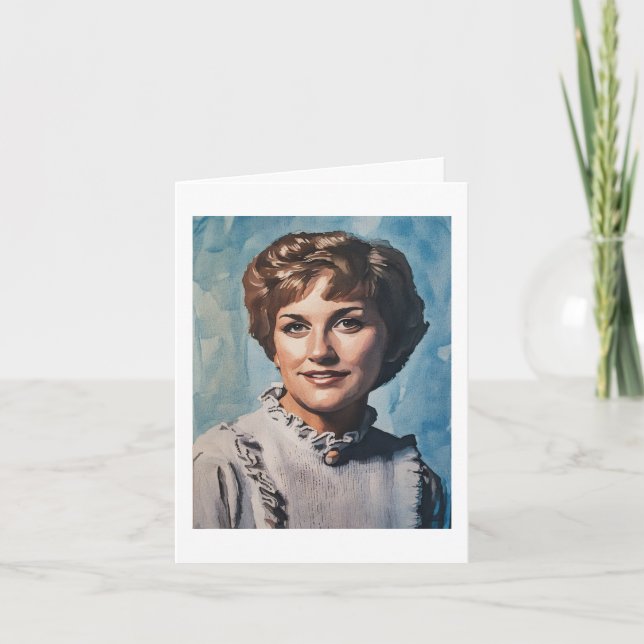 Mom as Computer Watercolor Painting  Card (Front)