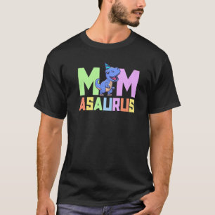 Mom Asaurus Dinosaur Birthday Party TRex Matching T-Shirt