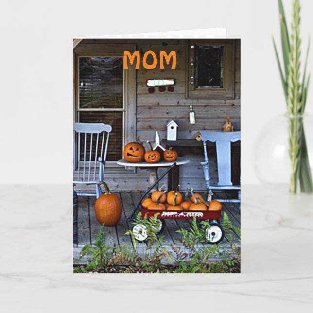 MOM-AT THANKSGIVNG I SEND YOU MY LOVE HOLIDAY CARD (Front)