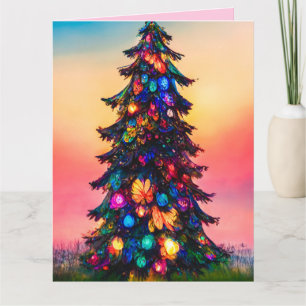 MOM BIRTHDAY TREE FOREST FANTASY Greeting Card