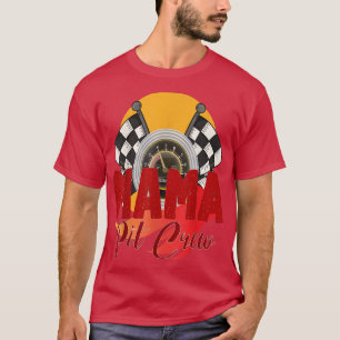 Mom Car Racing Birthday Party Family Matching Mama T-Shirt