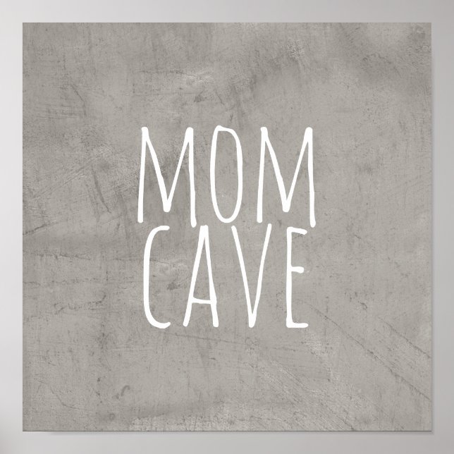 mom cave quote poster  wall art (Front)