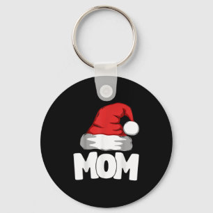 Mom Christmas Santa Matching Family  Key Ring