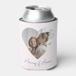 Mom Custom Name & Photo Personalized Can Cooler