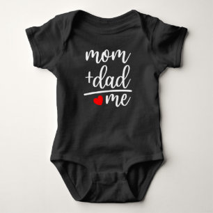 Mom + Dad = Me Baby Clothes Bodysuit
