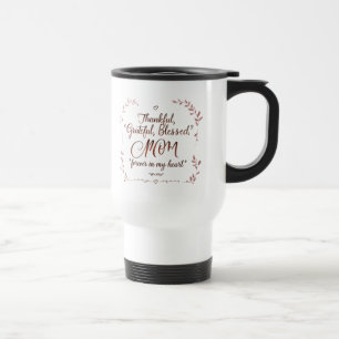 MOM – Elegant Rose Script Travel Mug