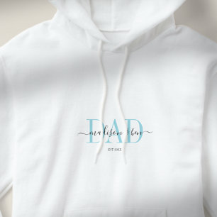  ‘MOM, EST.’ Personalised, Proud DAD´S Hoodie
