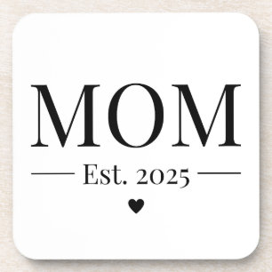 Mom Established 2025 Coaster