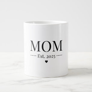 Mom Established 2025 Large Coffee Mug