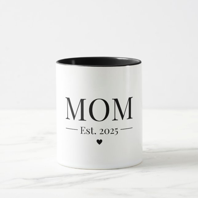 Mom Established 2025 Mug (Center)