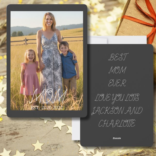 Mom Established Mother s Day Photo  Holiday Card (Creator Uploaded)