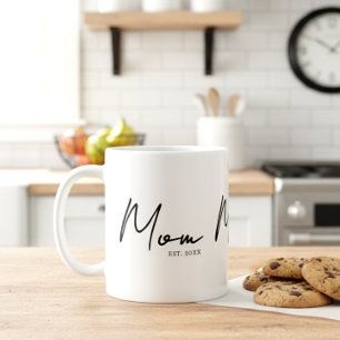 Mom Established New Mom Gift Coffee Coffee Mug