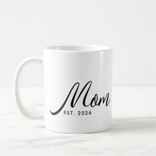 Mom Established New Mom Gift Coffee Mug