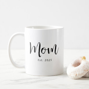 Mom Established New Mom Gift Coffee Mug