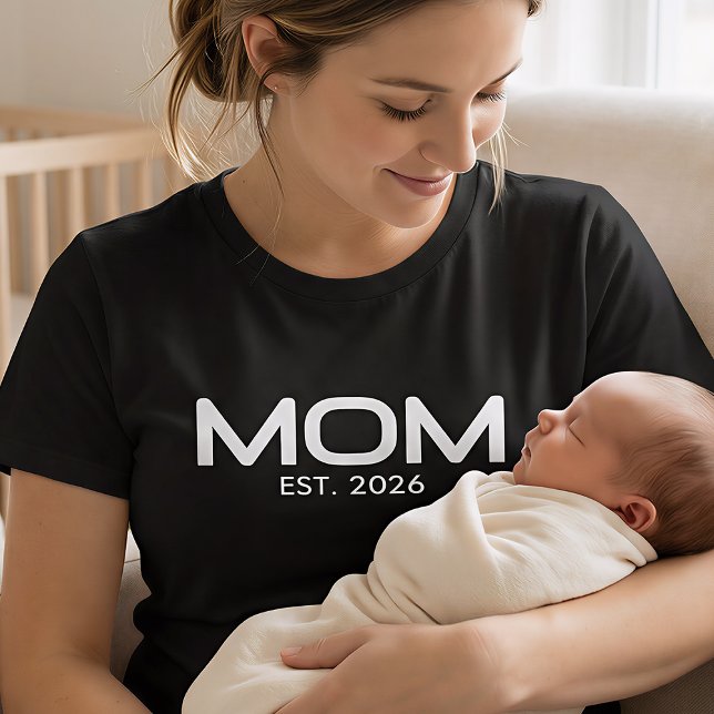 Mom Established New Mom Gift T-Shirt (Creator Uploaded)