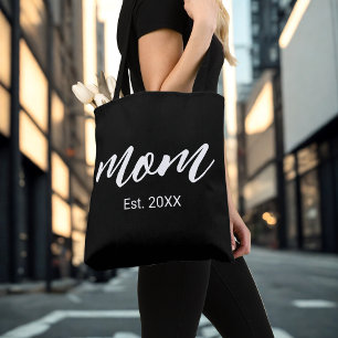 Mom Established New Mom Gift Tote Bag