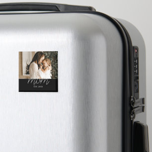 Mom Established Photo Gift Magnet