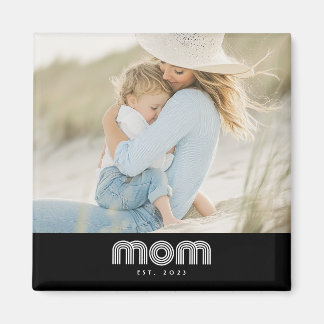 Mom Established Photo Mother's Day Magnet