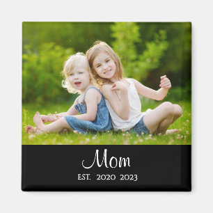 Mom Established Photo Mother's Day Magnet