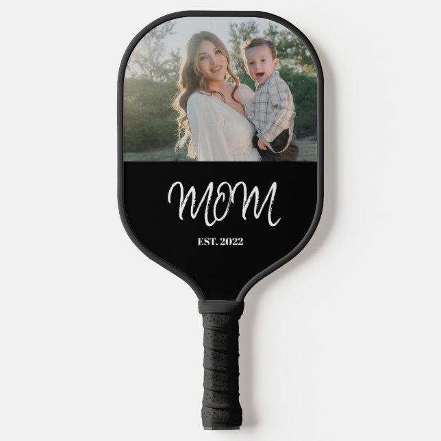 Mom Established, Photo, Script, Pickleball Paddle  (Front)