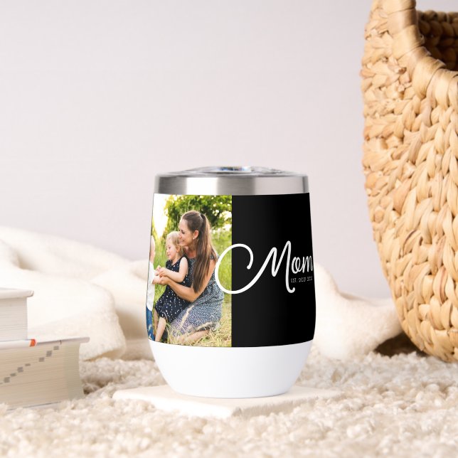 Mom Established Script Black Photo  (Living Room (Rotated))