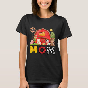 Mom Farm Cow Birthday Boy Matching Family Matching T-Shirt