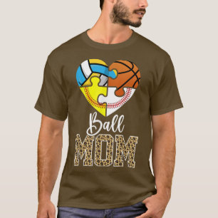 Mom Funny Volleyball Baseball Softball Basketball T-Shirt