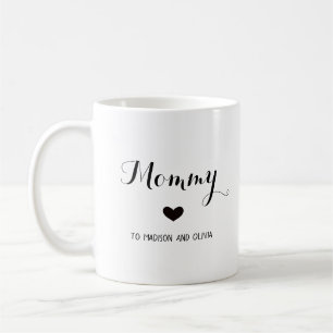 Mom Gift Custom Kids Names -Mother's Day Present Coffee Mug