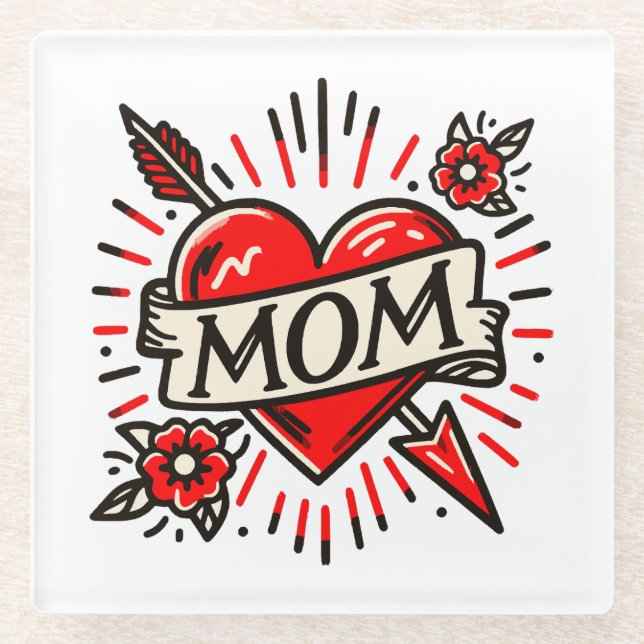 MOM GLASS COASTER (Front)