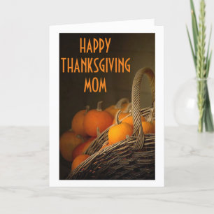 MOM-HAPPY THANKSGIVING FROM YOUR FAMILY (OR OTHER) HOLIDAY CARD