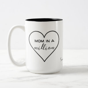"Mom in a Million" Heart Mug Mother’s Day Gift