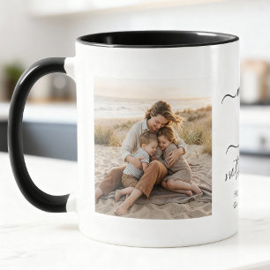 Mom Is a Verb Family 2 Photo Mother Keepsake Mug