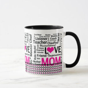 MOM is LOVE, Mother's Day, Mum's Birthday Mug