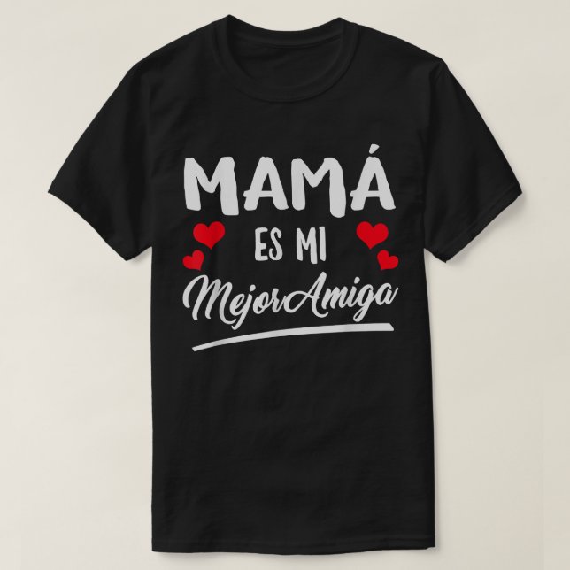 Mom Is My Best Friend Funny Bff Mami Mother  T-Shirt (Design Front)