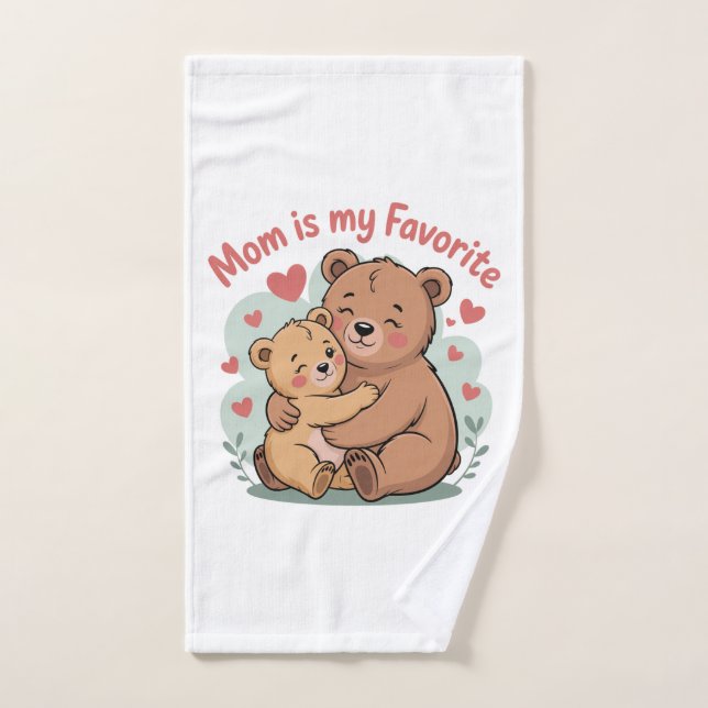 Mom Is My Favorite Hand Towel (Hand Towel)