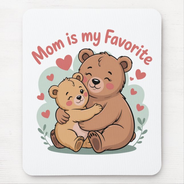 Mom Is My Favorite Mouse Mat (Front)