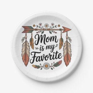 Mom Is My Favorite Paper Plate