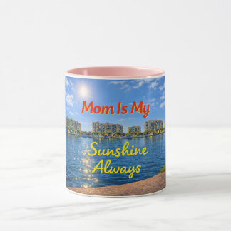 Mom Is My Sunshine Always Mug | Bright Colorful Mo