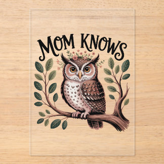 Mom Knows﻿ Acrylic Invitations