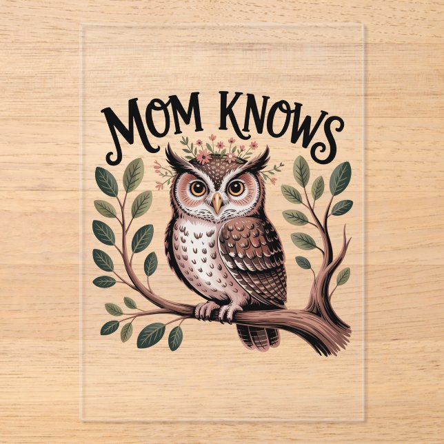 Mom Knows﻿ Acrylic Invitations (Front)