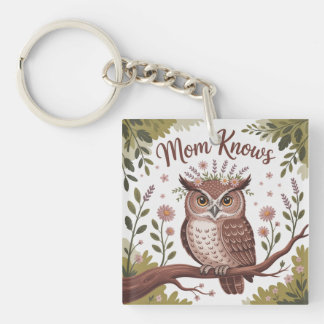 Mom Knows Key Ring
