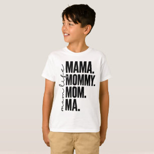 Mom Life Kids Shirt Mama Mommy Mom Ma