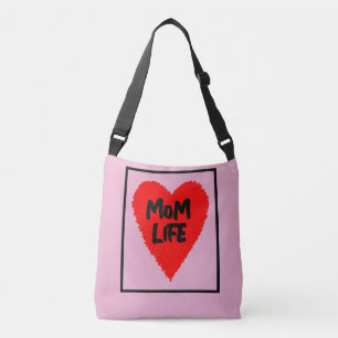 MOM LIFE TOTE PINK PURSE