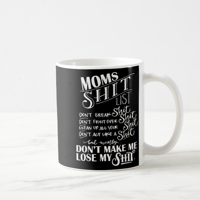 Mom List Momlife Funny Mom Mothers Day  Coffee Mug (Right)