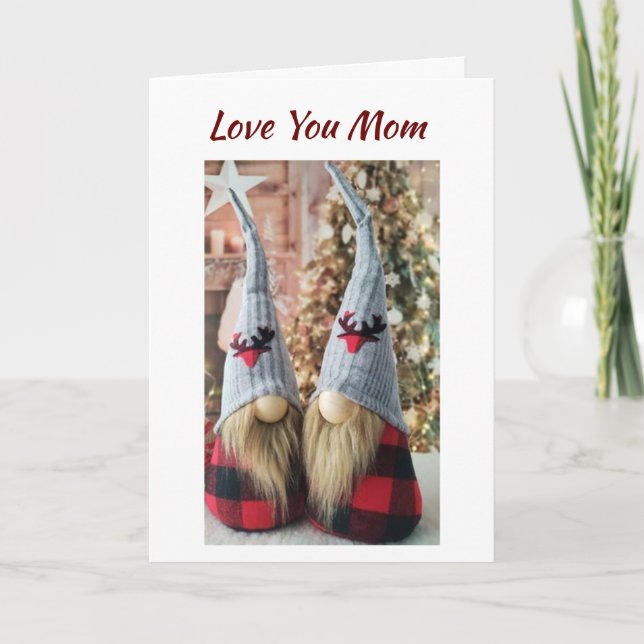 ***MOM*** LOVE AND THANK YOU AT **CHRISTMAS** CARD (Front)