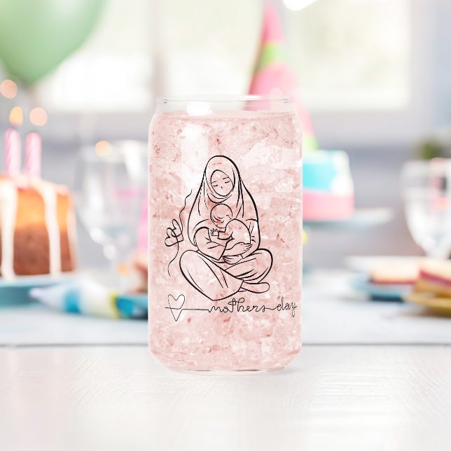 Mom Love  Beautiful Design Can Glass (Insitu (Birthday))
