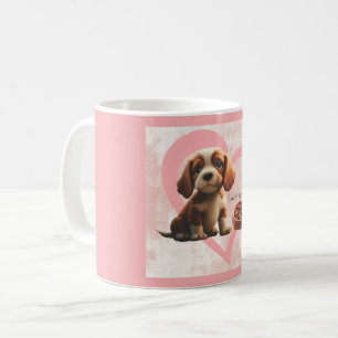 Mom loving puppy coffee mug