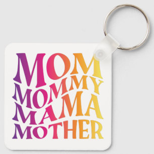 mom mama mother keychain